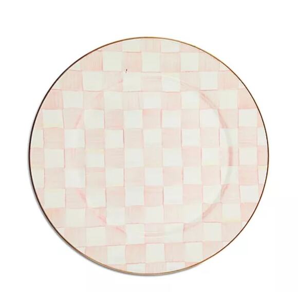 MacKenzie-Childs Other - MacKenzie-Childs Rosy Check Enamel Serving Platter New